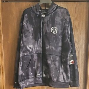 Black Tie-Dye Men's Jacket